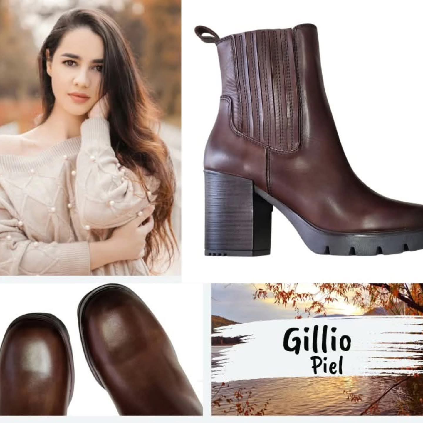 Botín Gillio de piel
